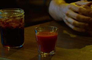 Fireball cocktail, screenshot from the film