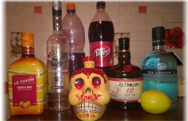 Long Island Iced Tea ingredients screwed photo