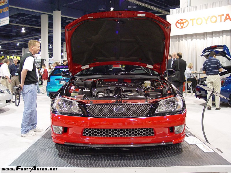 Lexus IS 430 on the auto show, front