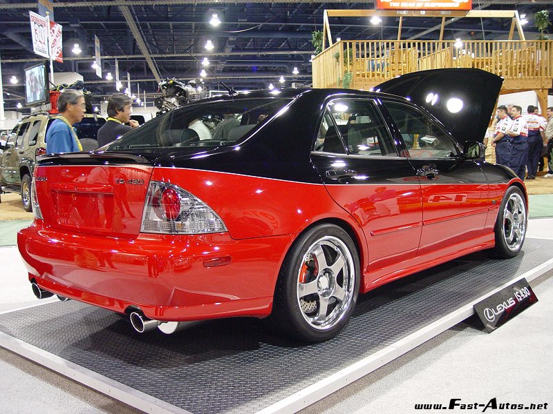 Lexus IS 430 on the auto show, rear quarter