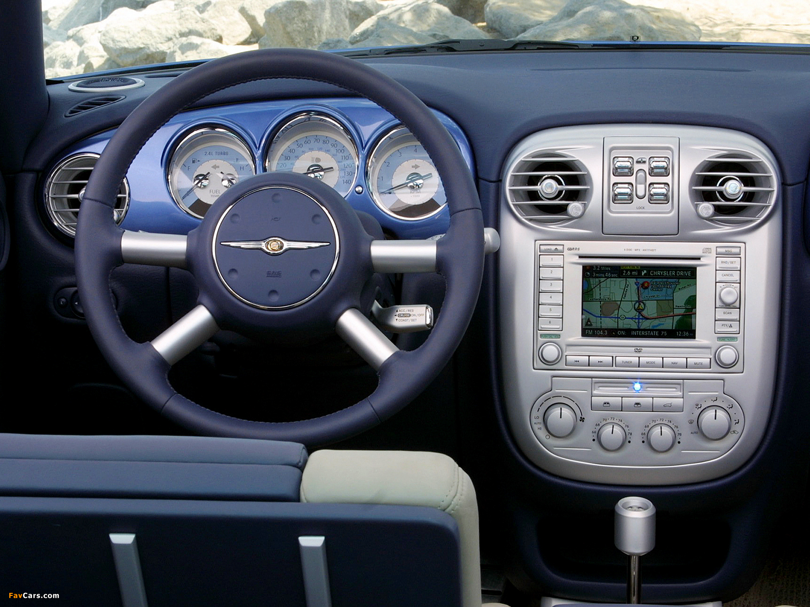 California Cruiser interior dashboard shot