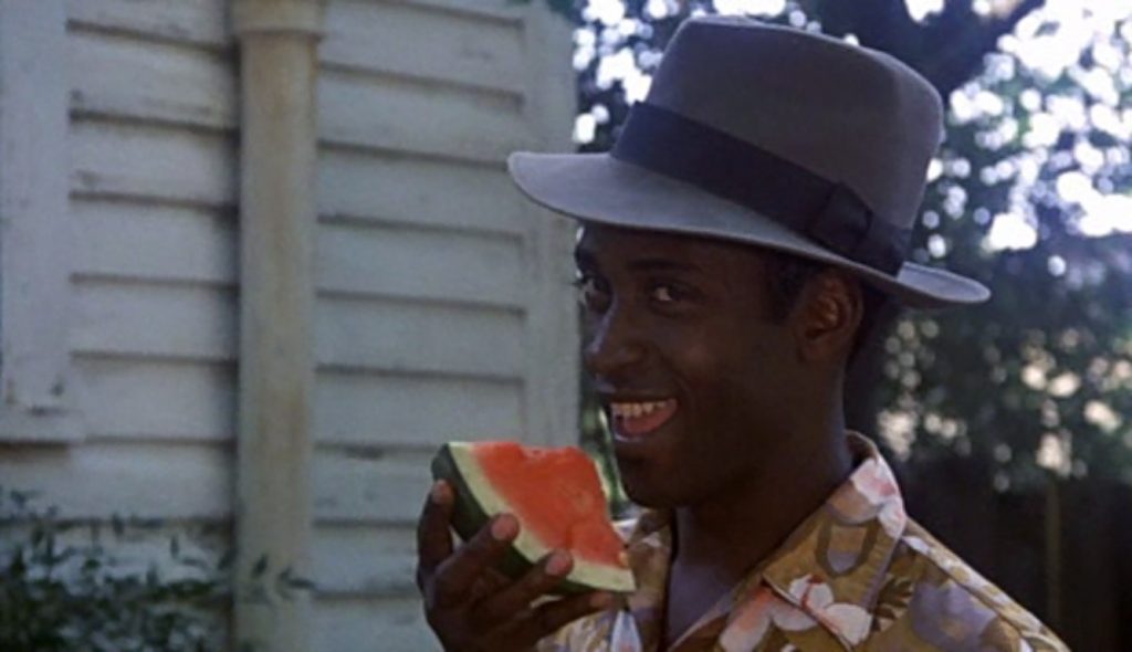 Peewee eats watermelon, Greased Lightning, movie in Russian, Peewee enjoys his watermelon