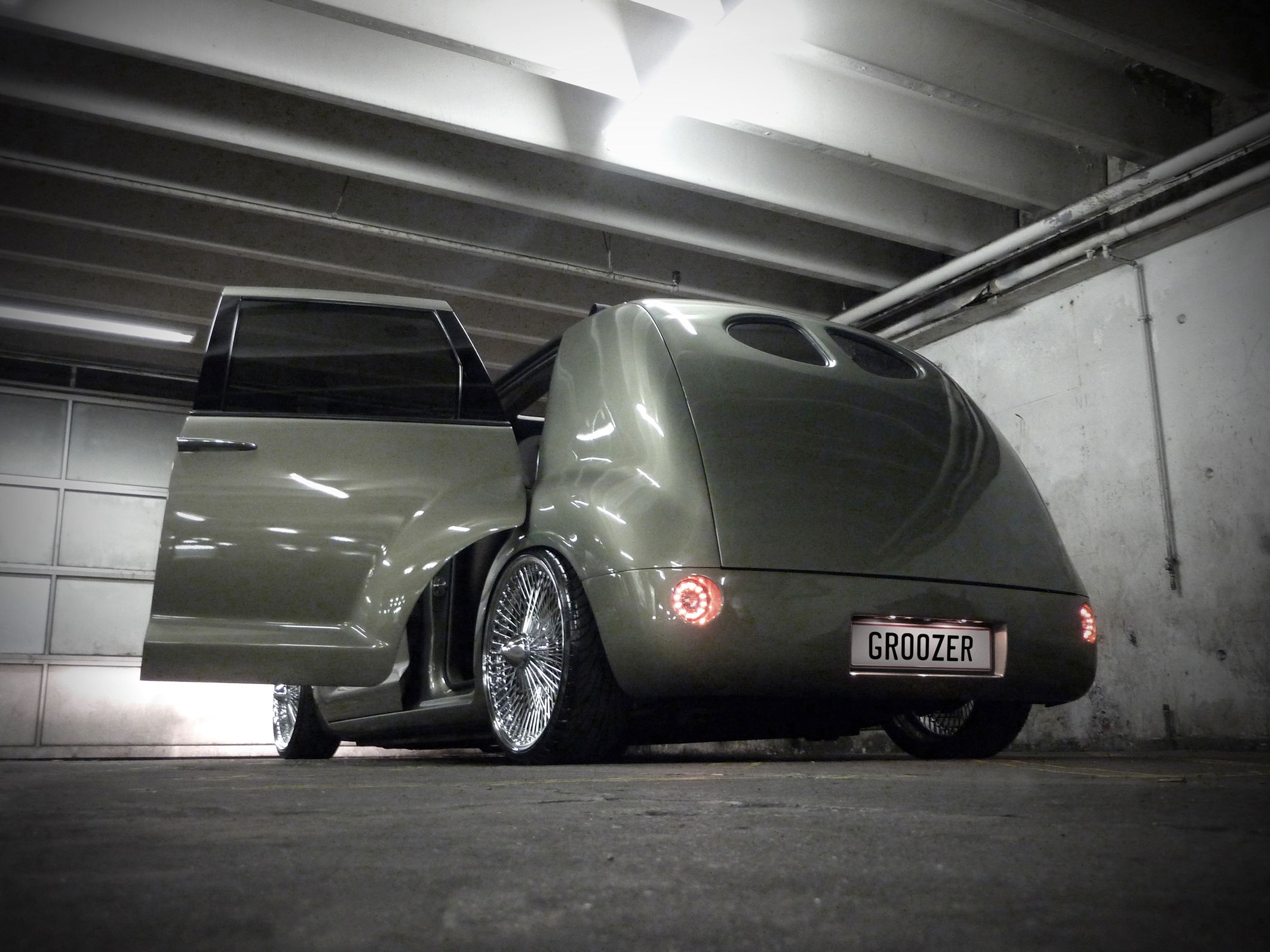 Groozer rear quarter, open doors