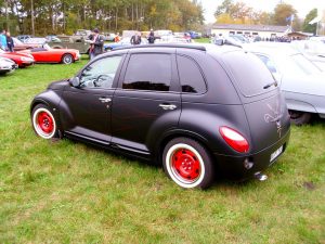PT Cruiser custom minimal restyling rear quarter