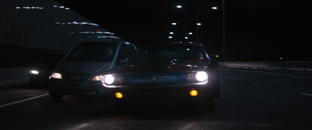car chase, a shot from the movie Upgrade