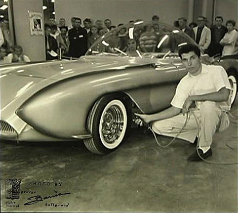 X-Sonic with his owner, George Barris photo