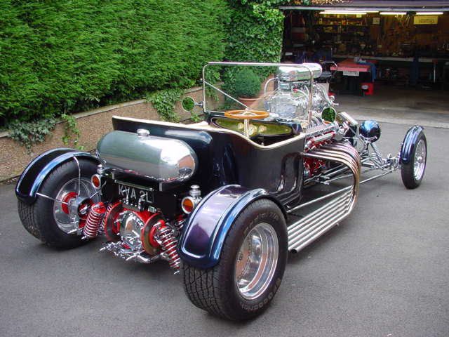 My favourite hor-rod with supercharged Jaguar V12 rear