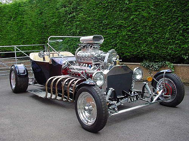 My favourite hor-rod with supercharged Jaguar V12 front