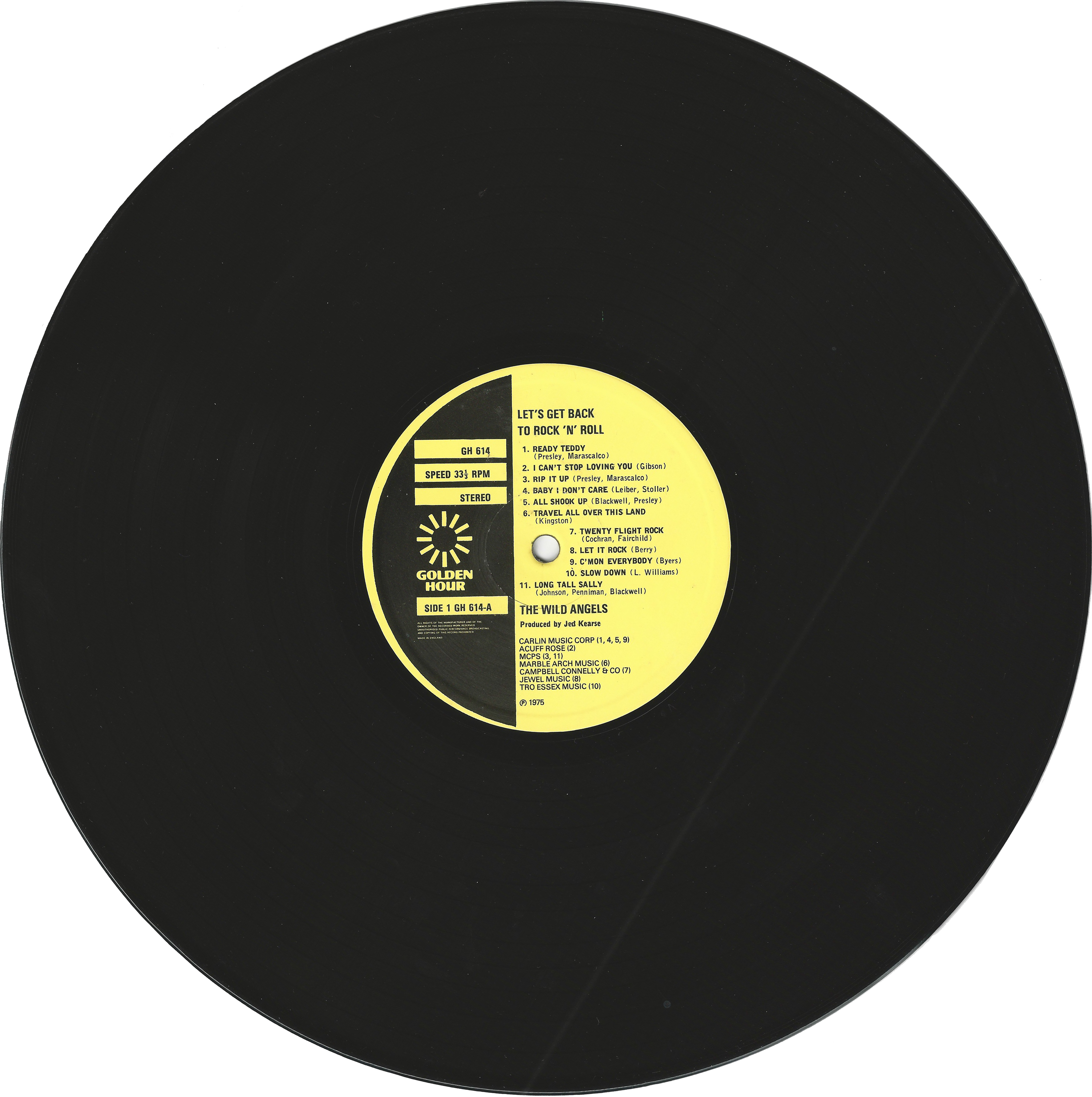 Let's Get Back To Rock'n'Roll vinyl disc scan