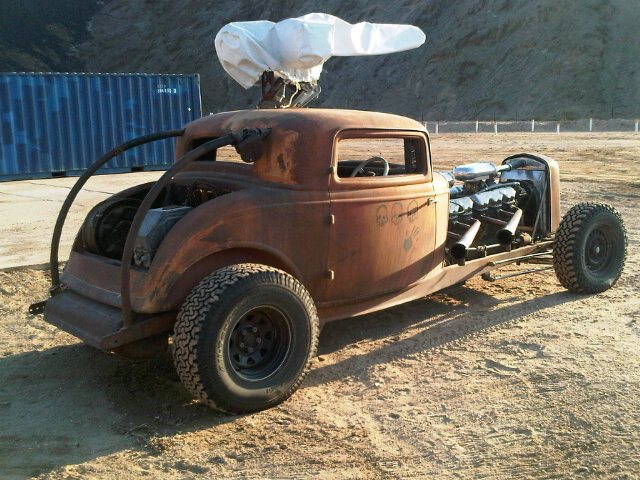 Elvis the GMC V12 hot-rod during the Mad Max: Fury Road production, photo 1