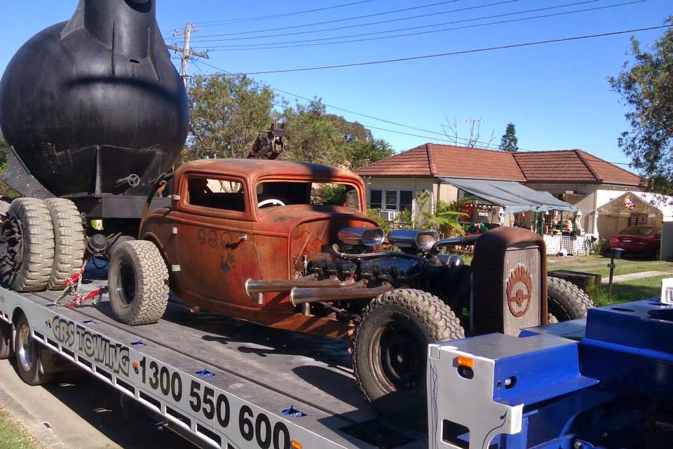 Elvis the GMC V12 hot-rod during the Mad Max: Fury Road production, photo 3