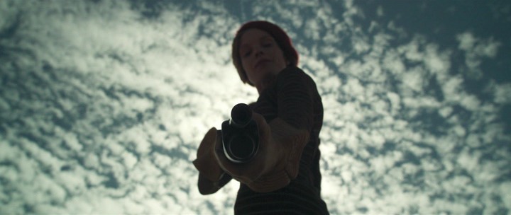 Bonnie Parker, a shot from the movie The Highwayman's Chase for Bonnie and Clyde