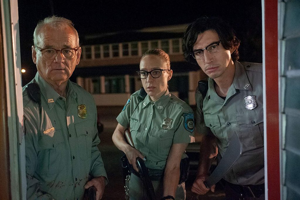 cops, Bill Murray, Chloe Sevigny, Adam Driver, The Dead Don't Die, still from the movie, Dead Don't Die