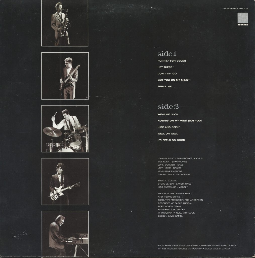 Back side, Full Blown, Johnny Reno & Sax Maniacs