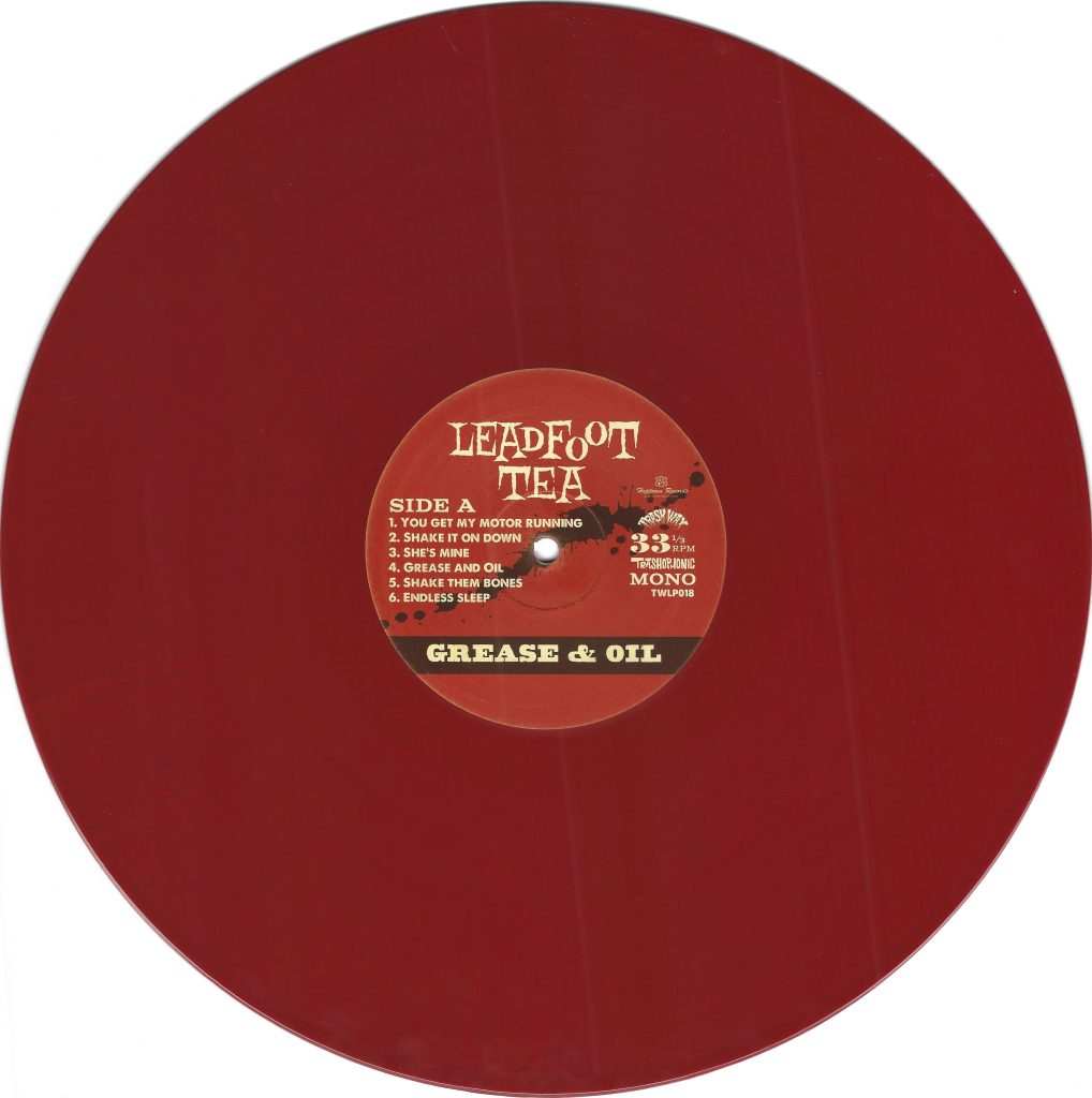 Leadfoot Tea, Grease & Oil, vinyl, red