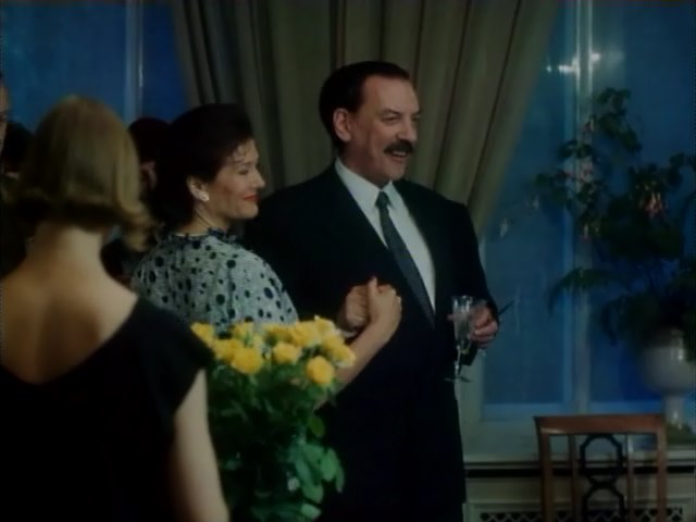 Donald Sutherland as KGB Officer Kirov, Red Hot, 1993