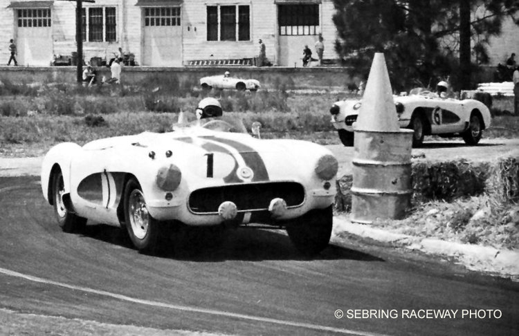 Corvette number 1 at Sebring in '56.