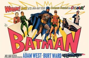 The poster of the 1966 Batman movie, remade in there for the article.