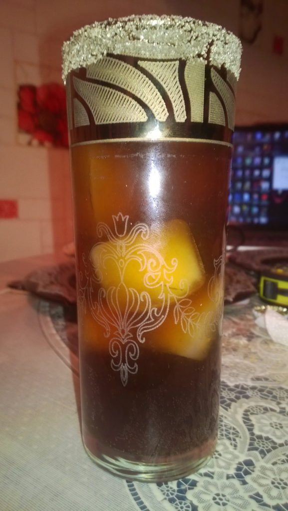 Cuba Libre cocktail, ready to drink.