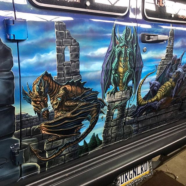 2000 Dodge Ram Van B1500 "The Dragon Lord", artwork details photo, 01.