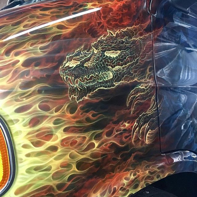 2000 Dodge Ram Van B1500 "The Dragon Lord", artwork details photo, 03.