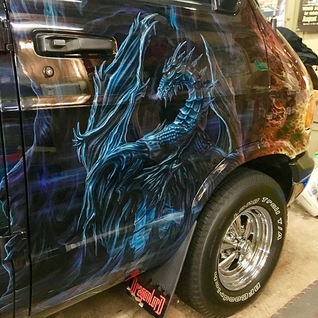 2000 Dodge Ram Van B1500 "The Dragon Lord", artwork details photo, 06.