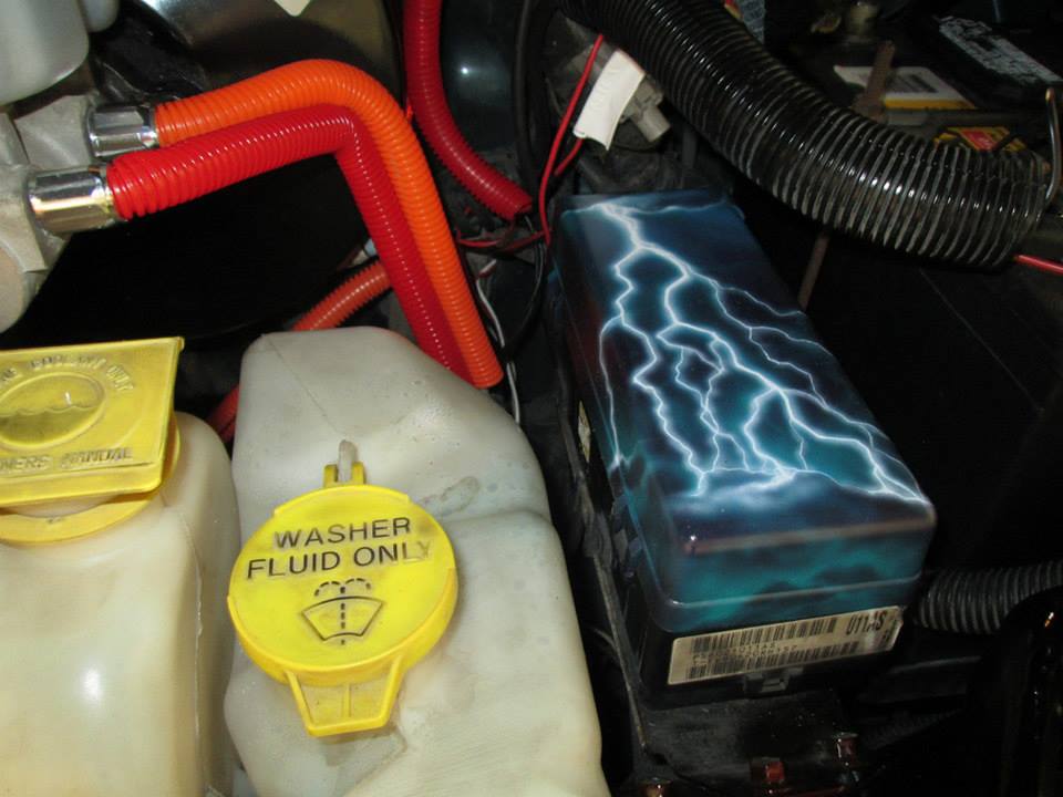 2000 Dodge Ram Van B1500 "The Dragon Lord", engine photo, 02.