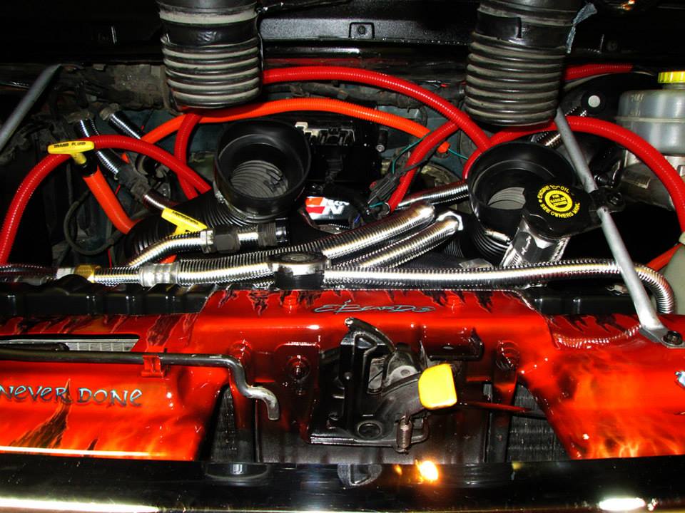2000 Dodge Ram Van B1500 "The Dragon Lord", engine photo, 03.