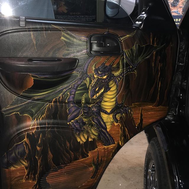 2000 Dodge Ram Van B1500 "The Dragon Lord", interior photo, 03.