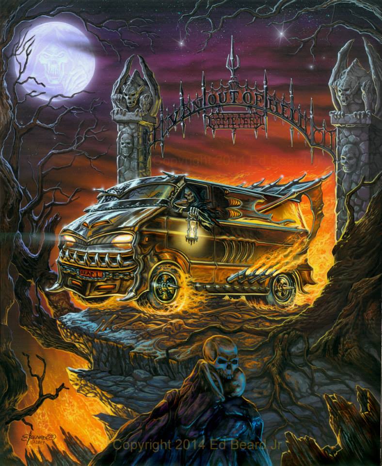 Ed Beard Jr. van art "Van Out Of Hell".