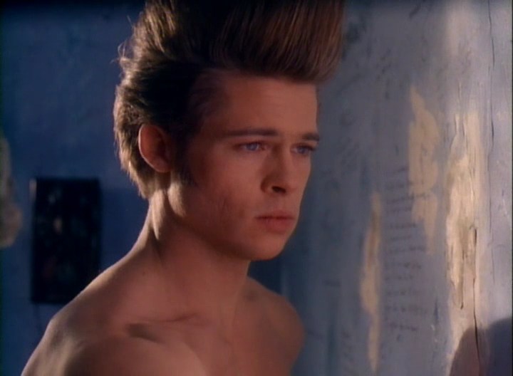 a shot from the movie Johnny Suede, Brad Pitt