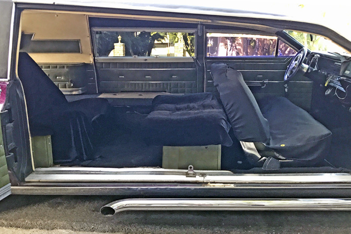 Barris' Kargoyle hearse interior and details photo 06.