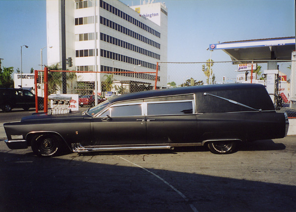 Barris' Kargoyle hearse in black primer, WIP photo 3.