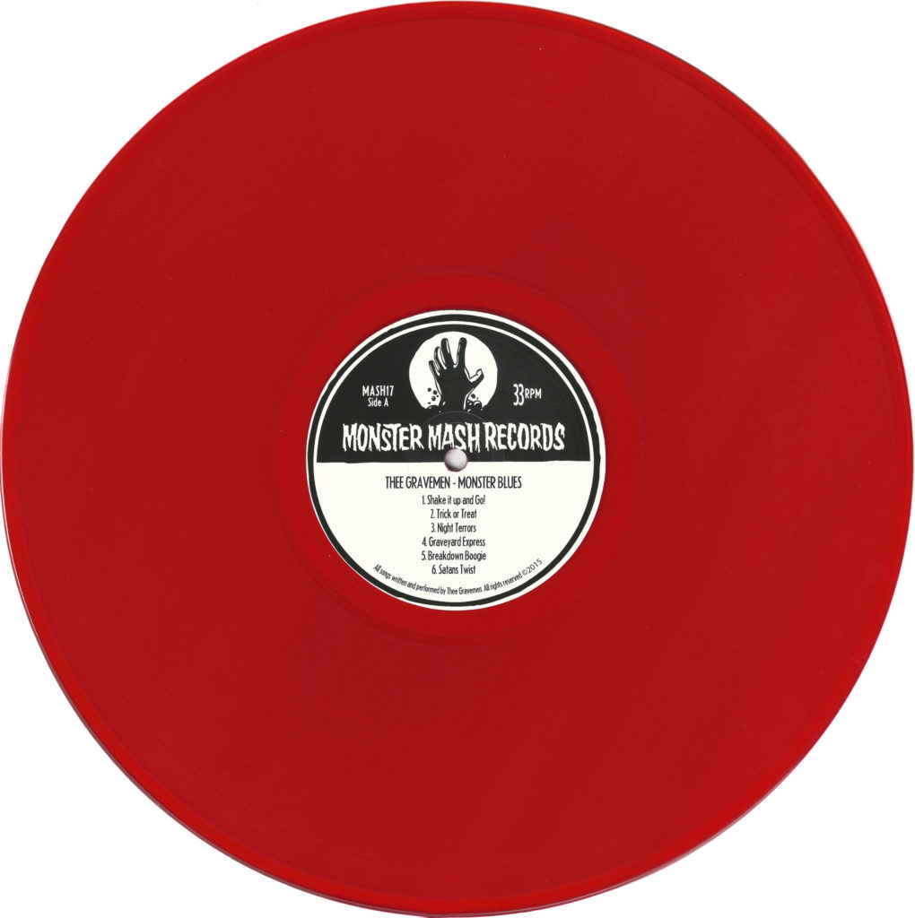 Thee Gravemen, Monster Blues, vinyl, red