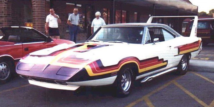 Mildly custom Superbird from the 70's, front.