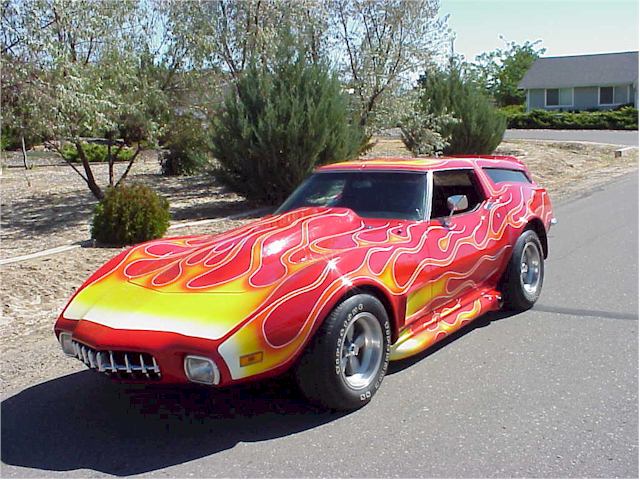 Russ Eierman's 1973 Vette Wagon, front.