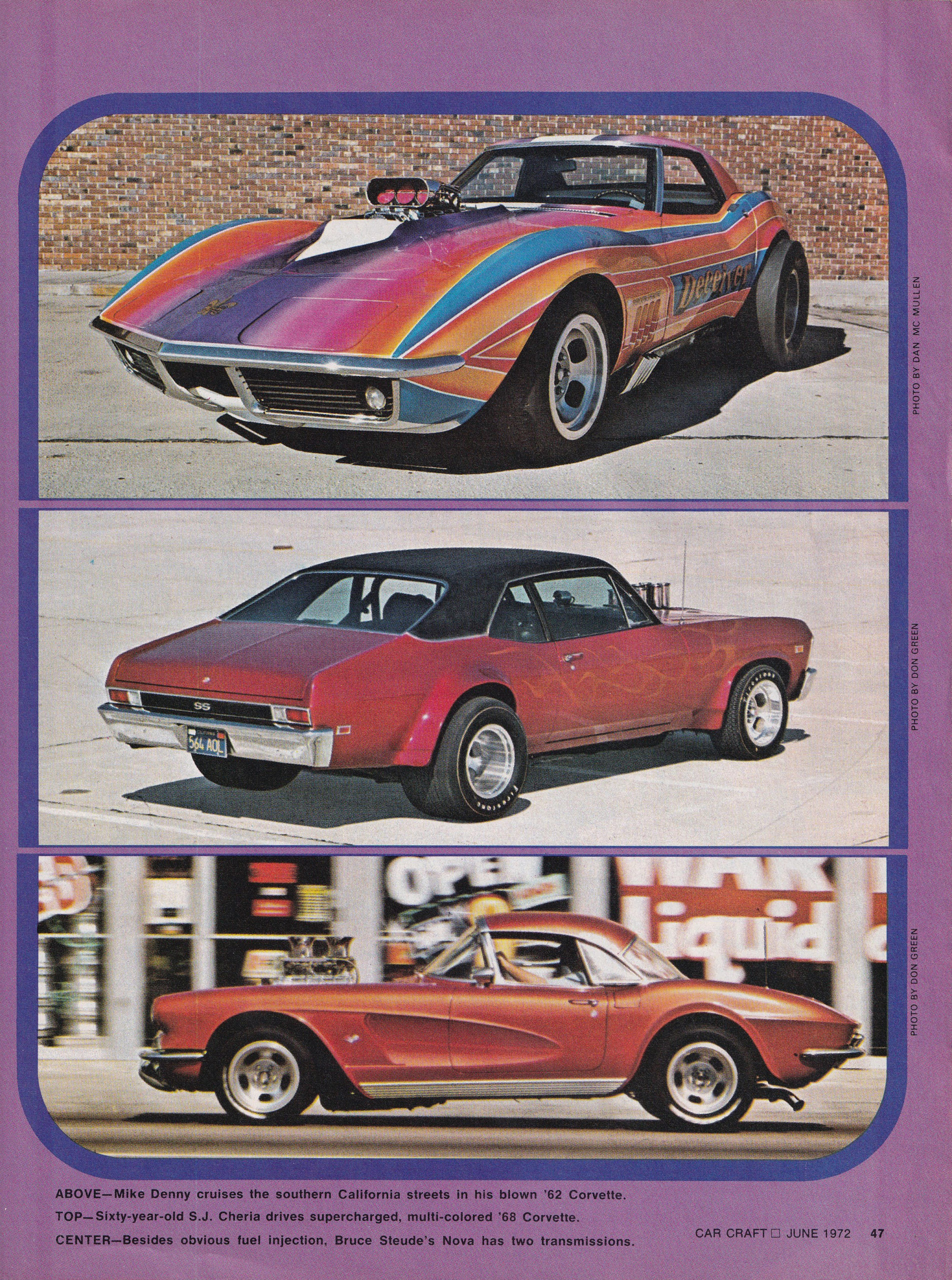 Street Freaks section from June 1972 issue of Car Craft, page 9.