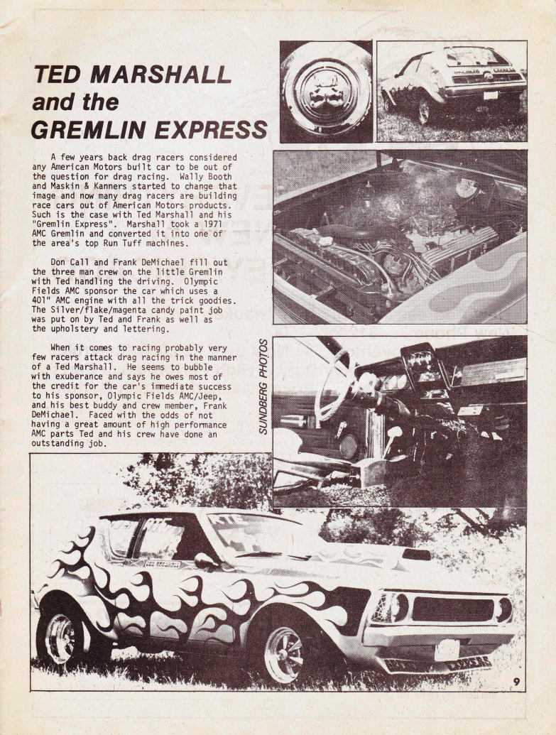 Gremlin Express, article from unknown magazine.
