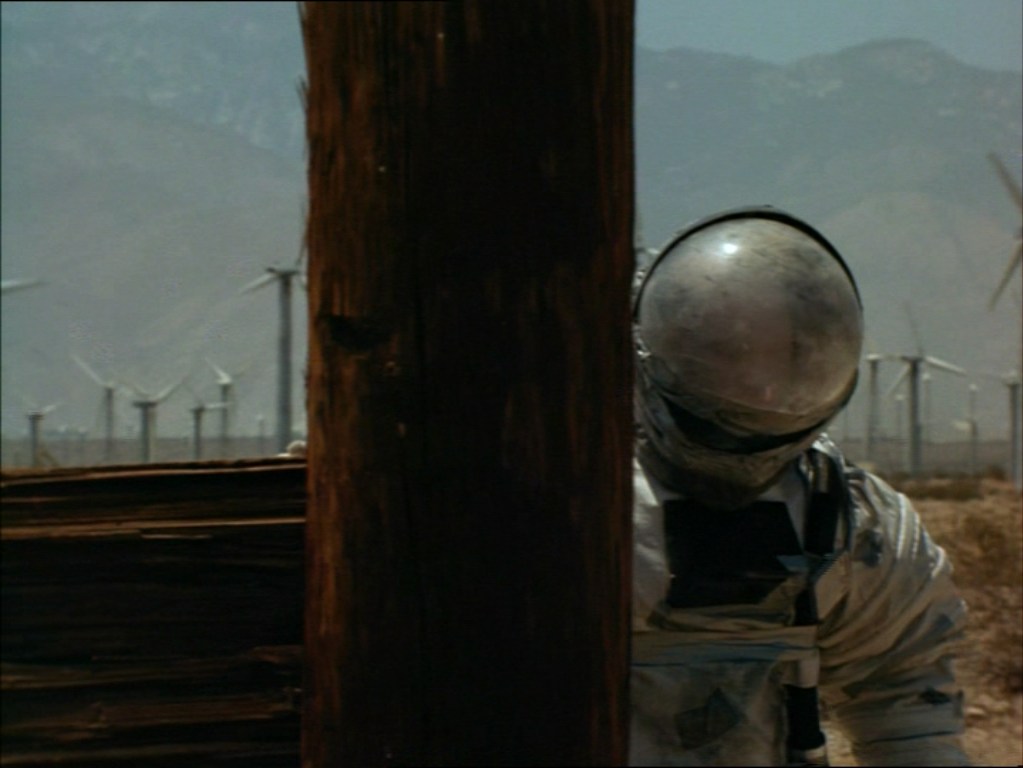 The cosmonaut from the movie The Six-Stringed Samurai