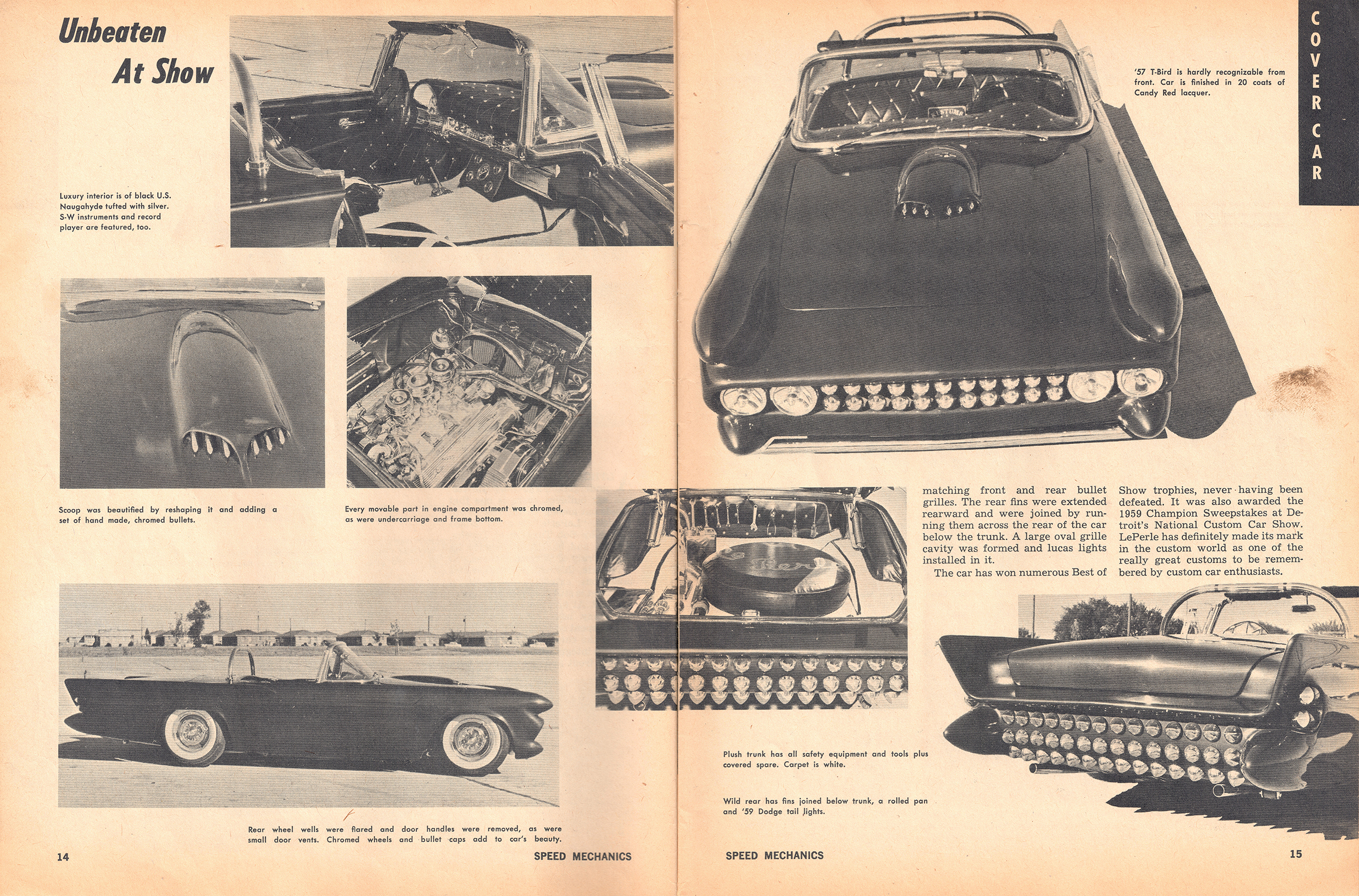Page 2 and 3 of Le Perle article from August 1961 issue of Speed Mechanics magazine.