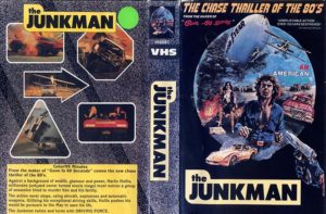 The cover of the VHS cassette with the movie Junk Dealer, The Junkman