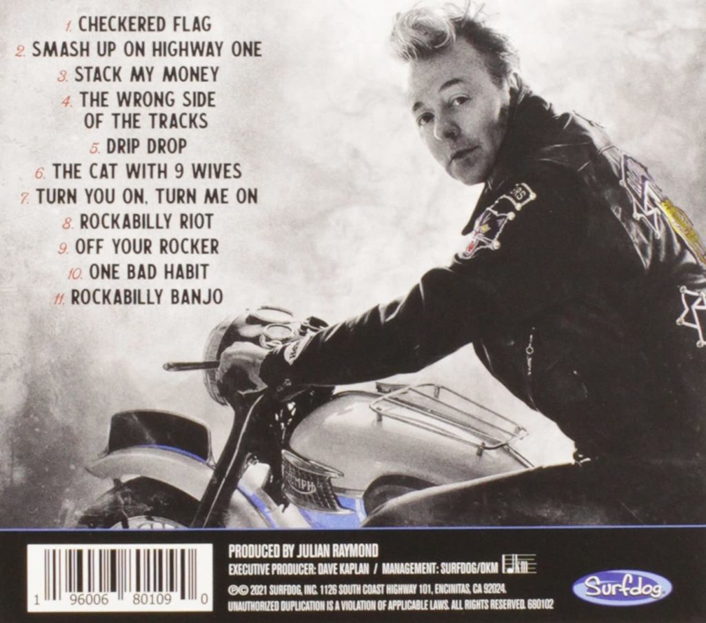 back cover, Brian Setzer 2021, Gotta Have The Rumble