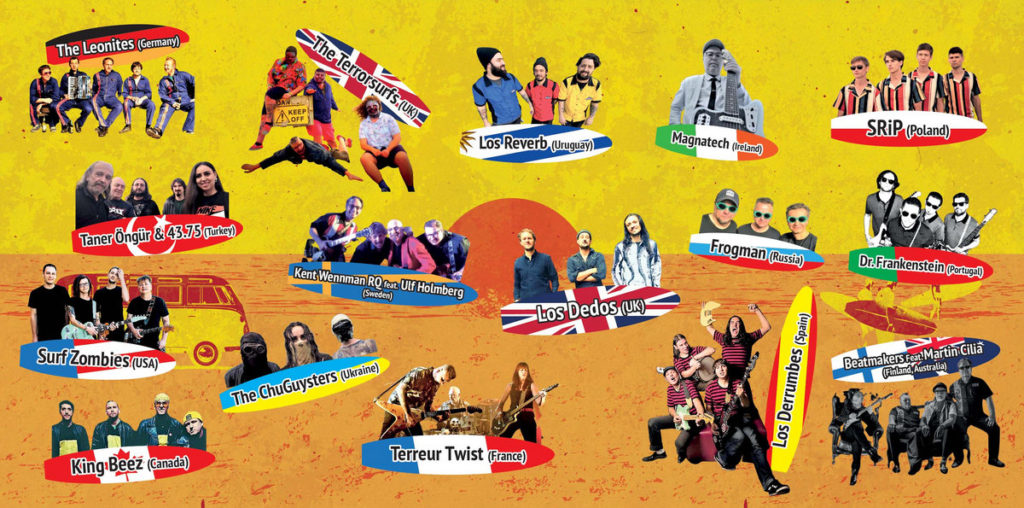 surf bands participating in the compilation Sea Sea Rider, 2022