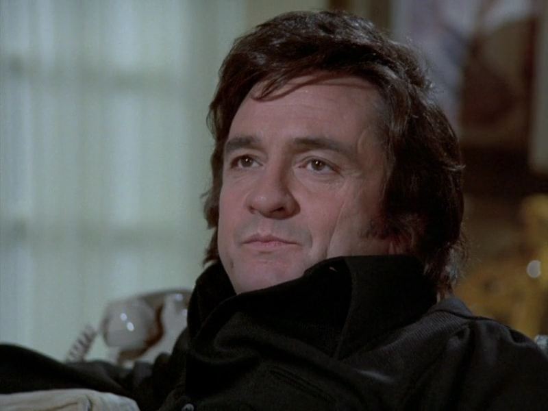 Johnny Cash in the TV movie Swan Song, 1974
