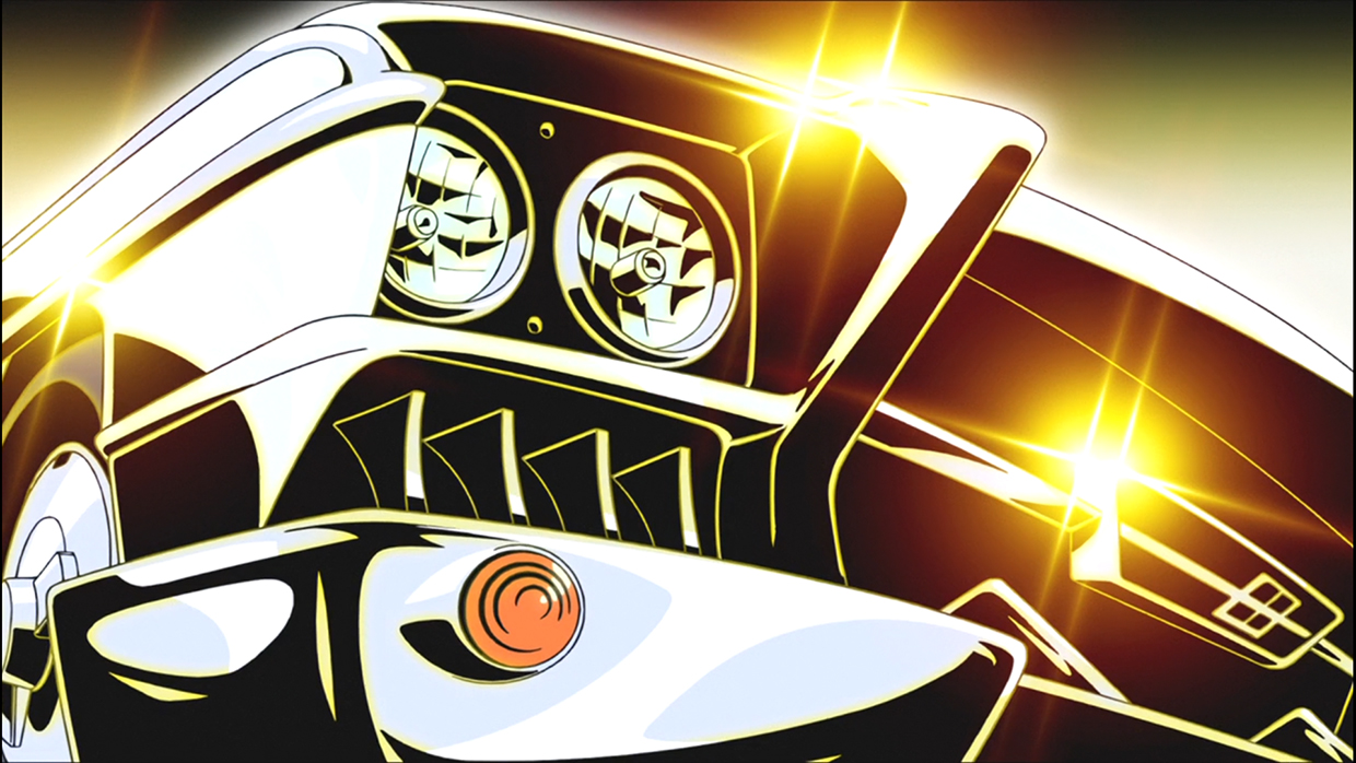 the car of the idol of the main character, screenshot from the anime Redline, Red Line