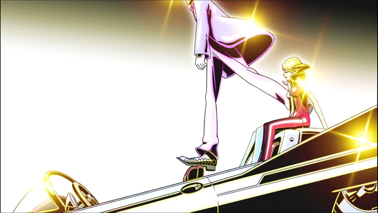 Redline (2009) - the car of the idol of the main character, a screenshot from the anime