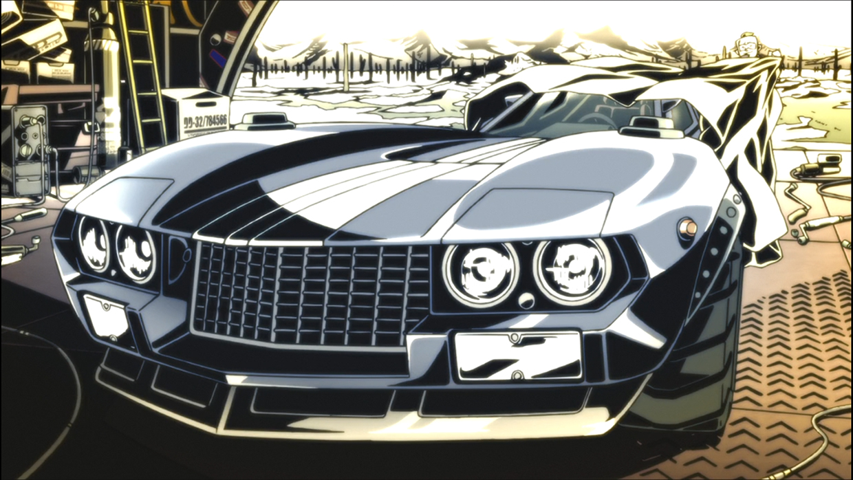 JP's car, anime Red Line