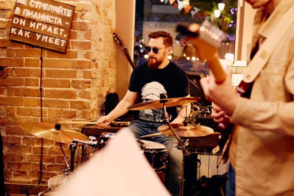 Ghost Radio: Kostya behind the drums