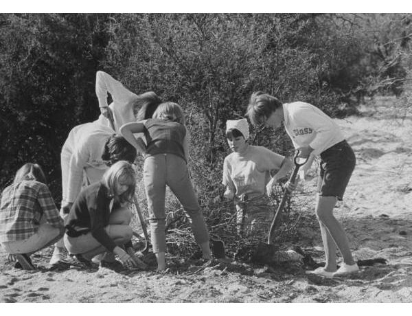 Local schoolgirls are looking for the body of Ellen Rowe