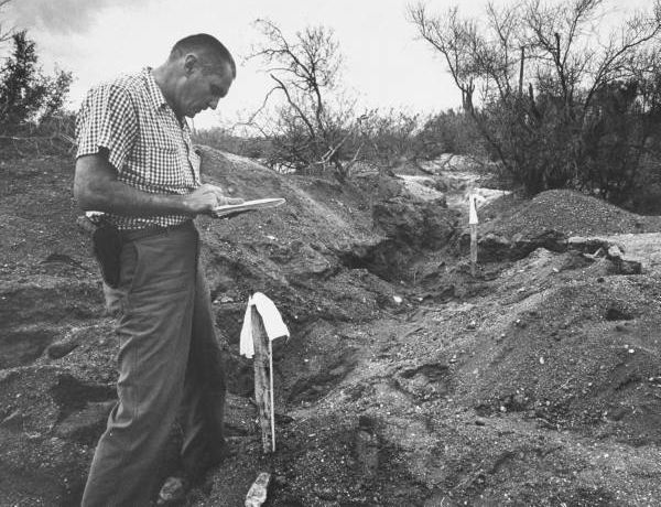 An Arizona sheriff's deputy is excavating in the desert in search of Ellen Rowe's body